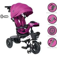 EBABY - Triciclo Guiador ARIA 334 USB Bluetooth Morado