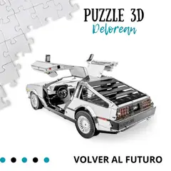 SHEEPBUSTER - Rompecabezas Armable 3D Delorean para Niños y Adultos