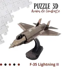 SHEEPBUSTER - Rompecabezas Armable 3D Avion de Guerra para Niños y Adultos
