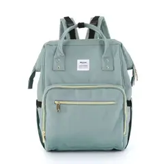 HIMAWARI - - Mochila Bolso Maternal Multibolsillos - Verde Claro