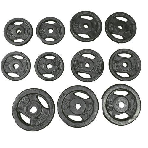 Discos para mancuernas gimnasio Pesas redondas peso exacto - 2 KG