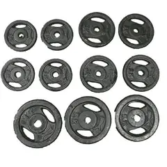 ALPHA GYM - Discos para mancuernas gimnasio Pesas redondas peso exacto - 3 KG