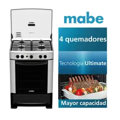 MABE - Cocina CMP6014AG0 4 Hornillas - Inox
