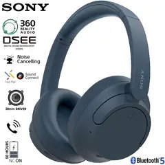 SONY - Audífonos Bluetooth Wh-Ch720N Con Cancelación De Ruido Azul