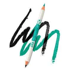 AVON - Lápiz Delineador Doble Para Ojos Negro - Verde Color Trend