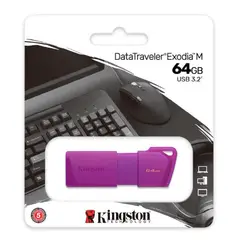KINGSTON - MEMORIA USB 3.2 EXODIA M DE 64 GB MORADO
