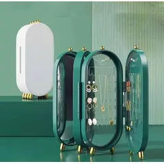 IMPORTADO MC - Joyero Organizador Acrílico - Color VERDE - Plegable para Joyas