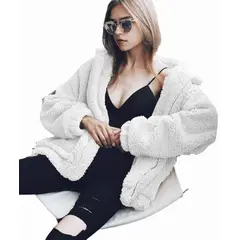 GENERICO - Abrigo acolchado para mujer - Blanco