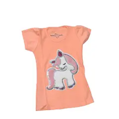 GENERICO - POLO NIÑA MANGA CORTA UNICORNIO PELUCHE