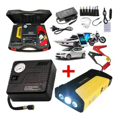 OEM - Kit Arrancador Bateria Compresor Auto Carro Recargable Power Bank