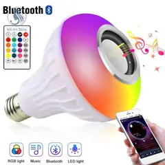 OEM - Bombillo Parlante BT Foco RGB con Bluetooth Control Bocina