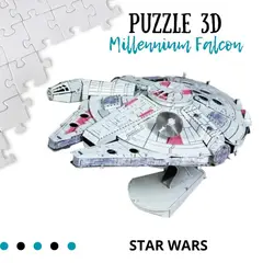 SHEEPBUSTER - Rompecabezas Armable 3D Nave Star Wars para Niños y Adultos