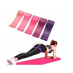 RAMKO - Banda De Resistencia Elástica Set De 5 Ligas Ejercicios