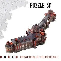 SHEEPBUSTER - Rompecabezas Armable 3D Station Tokyo para Niños y Adultos