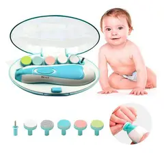 JP SOPORTECOM - Kit de Cortauñas Portátil Seguros para Bebes Celeste