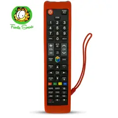 SIKAI - Funda de Silicona Para Control Remoto Samsung Grande Smart Rojo