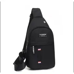 GENERICO - Mochila Morral de Hombre para Accesorios Celular Billetera Negro
