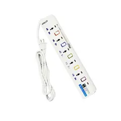 OPALUX - Supresor de Picos 5 Salidas + 2 Puertos USB OP-105USB