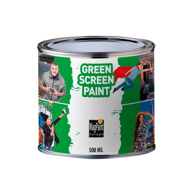 Pintura fondo editable GreenScreenPaint para chromakey 500ml verde mate