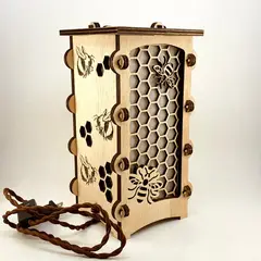 GENERICO - Lámpara Edw-Art Estudio Modelo Panal Luz Cálida