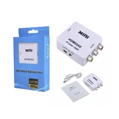 GENERICO - Adaptador Conversor Convertidor Hdmi A Rca Video Pal Ntsc