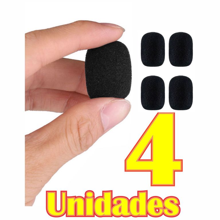 4 x Espuma Filtro Capucha Antipop Micrófono Pechero Y Similares