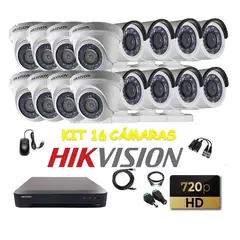 HIKVISION - Kit 16 Cámaras Seguridad HD
