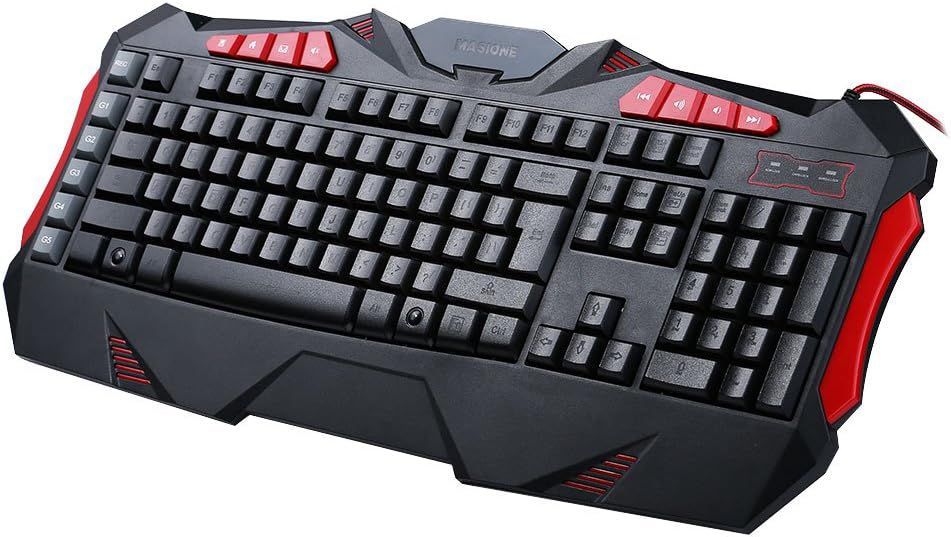 Teclado Masione Gamer Usb Con 7 Colores Ajustables Remate !!