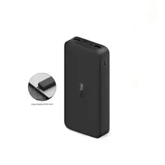 XIAOMI - Power Bank Fast Charge 20000 Mah - 18W - Negro