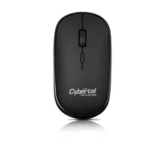 CYBERTEL - Mouse Negro CYCLONE-CYB M500RX inalámbrico recargable