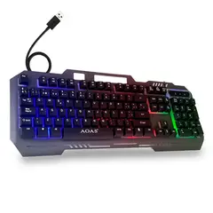 GENERICO - Teclado Con Luces RGB Gamer Touch Keybord Iluminado