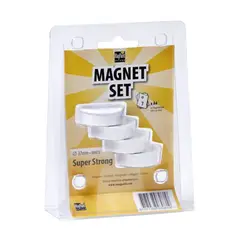 MAGPAINT - IMANES MAGNET WHITE 37 mm x4 und.
