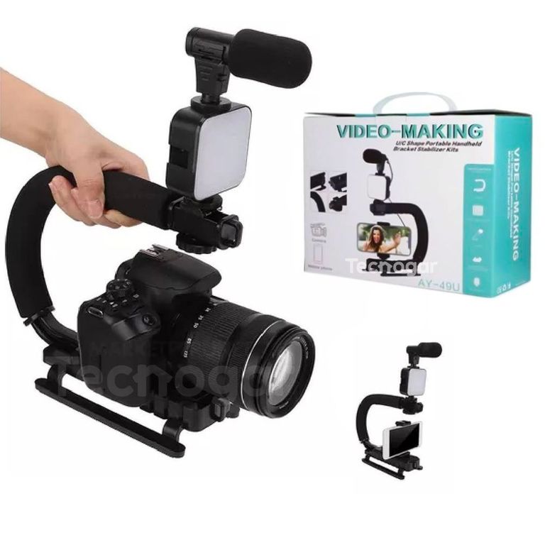 Estabilizador para Cámara y Celular Kit de Grabación Vlogger Streaming