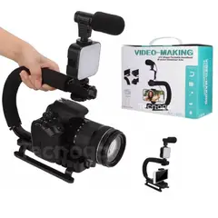 GENERICO - Estabilizador para Cámara y Celular Kit de Grabación Vlogger Streaming