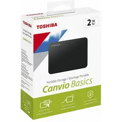 TOSHIBA - Disco Externo 2TB Canvio Basic Negro