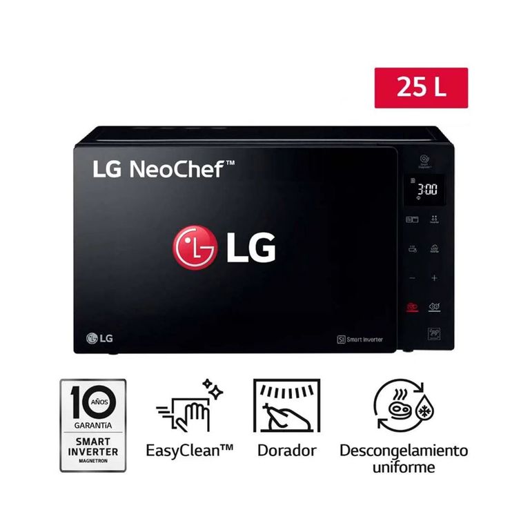 Horno Microondas MH6536GIS EasyClean 25L Negro