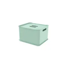 COZA - Caja Cesta Organizadora Con Tapa 2.2L Ultra Fit Verde Soft
