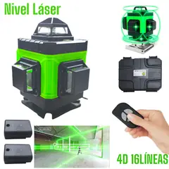 OEM - Nivel Laser Autonivelante Verde 16Lineas con 2 Baterias