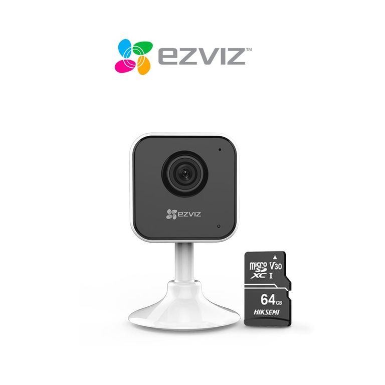 Cámara de seguridad de lente fijo para interiores H1C full hd + SD 64 GB