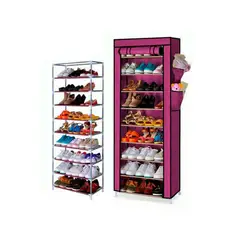 GENERICO - Organizador de Zapatos Armable Zapatera de 9 niveles Con Funda