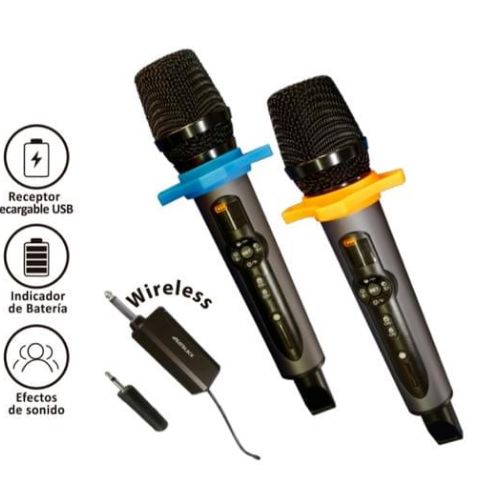 Microfono inalambrico profesional uhf doble bt-q2m