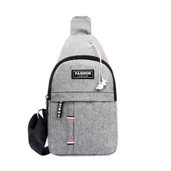 GENERICO - Mochila Morral Bandolera Riñonera Cruzado Juvenil Antirrobo Con USB