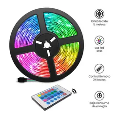 OEM - Cinta LED x 5 metros RGB con Control