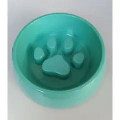 GENERICO - Plato Anti ansiedad de Melamine Para Perro o Gato - Verde