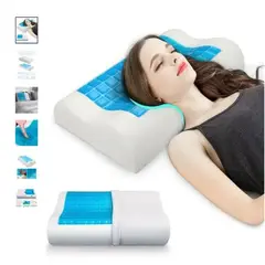 GENERICO - Almohada Ortopedica Cervical Viscoelastica Con Gel y Funda
