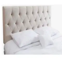 GENERICO - Cabecera Box Weymi Capitoné King - Beige