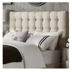 GENERICO - Cabecera Box Weymi Lineal King Beige Hueso