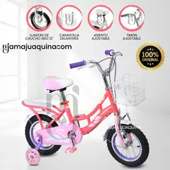 GRAND PRIX - Bicicleta Para Niña Aro 12 «PRIX DELUXE» Fuchsia