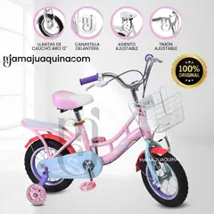 GRAND PRIX - Bicicleta Para Niña Aro 12 «PRIX DELUXE» Turquesa