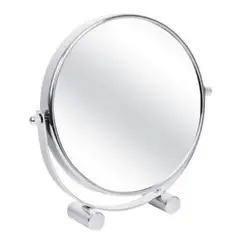 GENERICO - ESPEJO GIRATORIO CROMADO DE TOCADOR PARA MAQUILLAJE